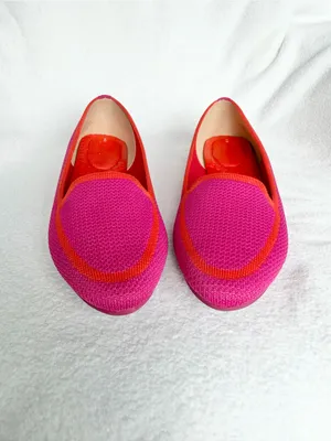 Kelly & Katie Fern Fuchsia Red/Clementi Knit Loafer Women’s size 7M thumbnail 3