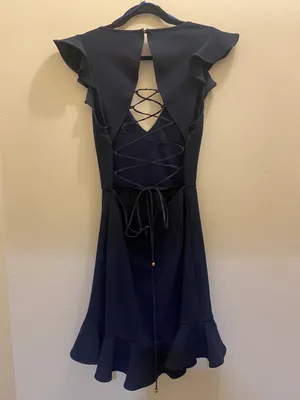 Angel Biba Navy blue Cocktail Dress thumbnail 5
