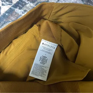 Athleta Brooklyn‎ Ankle Pants Brass Yellow Mid Rise Pockets thumbnail 5