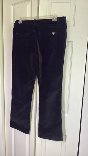 Donna Gilman velvet pants Black Size 8 thumbnail 2