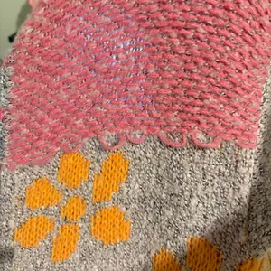 Sincerely Jules Sweater‎ Longline Flower Patchwork Cardigan pink purple XS thumbnail 6
