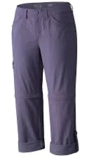 Mountain Hardwear Miranda Convertible Hiking‎ Pants Womens 2 34 Purple Gorpcore thumbnail 1