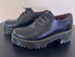 Dr. Martens Leona Lo Vintage Smooth Leather Platform Shows thumbnail 1