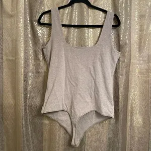 Abercrombie & Fitch Brown Cotton Seamless Fabric Tank Bodysuit, XXL thumbnail 2