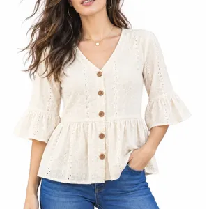 Matilda Jane XL Top Dream Chasers Have A Good Day Blouse #31676 Boho Romantic thumbnail 1
