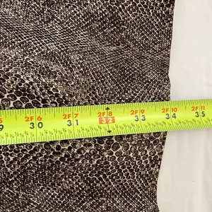 Zara Brown Silk Shift Dress Womens Size Medium Snakeskin Work Animal Print thumbnail 7