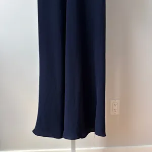 Donna Ricco 14 Navy Blue Maxi Dress Womens‎ Excellent V-Neck Long Sleeve Gown thumbnail 3
