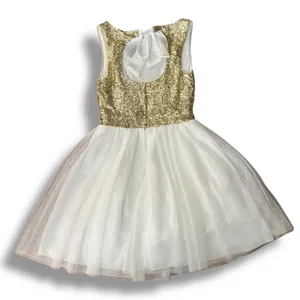 Windsor gold sequined tulle cocktail dress size 7 / 8 thumbnail 12