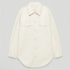 Aritzia Wilfred Ganna White Faux Leather Jacket thumbnail 1