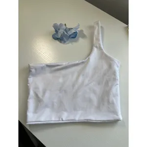 Florida Gators White One Shoulder Glitter Graphic Crop Top S Womens‎ UF Game Day thumbnail 6