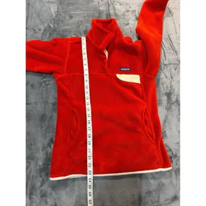 Patagonia Re-Tool Snap-T Pullover Women Red Fleece Sweater XS thumbnail 7