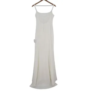 Lulus Blessed Romance Maxi Dress Womens M White Sleeveless Button Back Mermaid thumbnail 8