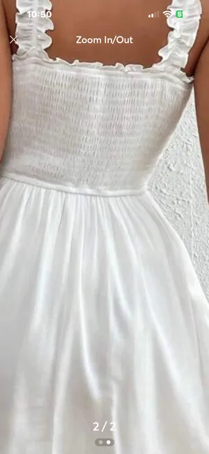 White frill trim cami dress size Xl thumbnail 2