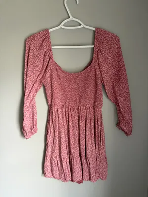 Hollister Dusty Rose Floral Mini Dress thumbnail 3
