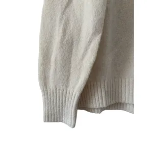 Old Navy Ivory Crewneck Sweater Women’s Medium Soft Cozy Knit Pullover Cream M thumbnail 8