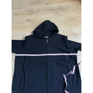 EUC LRL Lauren ralph Lauren active black athletic cotton stretch jacket size 3X thumbnail 5