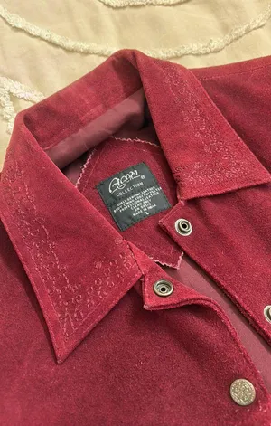 Agapo maroon leather vest thumbnail 6