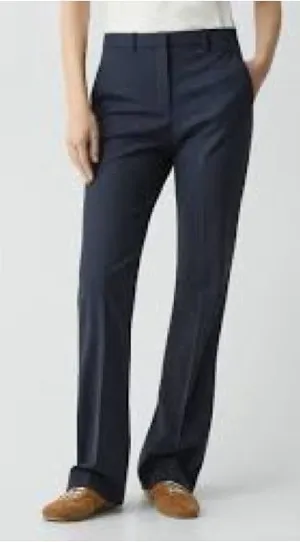 Theory Wool Navy Blue Trouser Pants Size 27 Waist Women’s Minimalist Luxury thumbnail 1