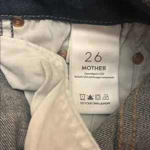 Mother denim HW Looker Ankle Fray in Night Owl dark wash ladies size 26 grunge thumbnail 8