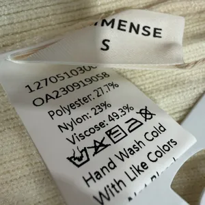 Commense Miss Paris Cozy Soft Mock Neck Stripe Sweater Minimalist Cream Black S thumbnail 4