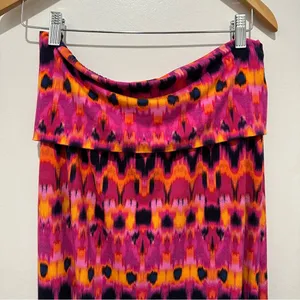 Cynthia Rowley Multicolor Strapless Cover Up Maxi Dress | Women’s Size‎ Large thumbnail 2