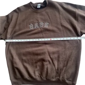 BABE‎ Women's Brown Crewneck Embroidered Sweatshirt XL NWOT thumbnail 3