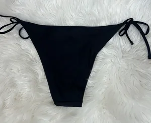 Aerie Black Bikini Bottoms size L NWT thumbnail 1