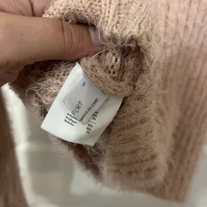OAK +‎ FORT eyelash collared sweater size small tan thumbnail 5