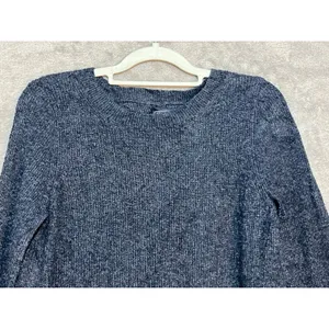 Abercrombie & Fitch Sweater Blue Small Split Back Lagenlook Preppy thumbnail 2
