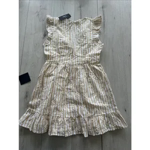 Lulus Sunny Crush Striped Embroidered Mini Dress Beige/Ivory M NWT IN PACKAGE thumbnail 8