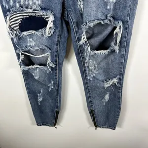 One By One Teaspoon Trashed Free Birds Distressed Low Rise Medium Wash Jeans 24‎ thumbnail 4