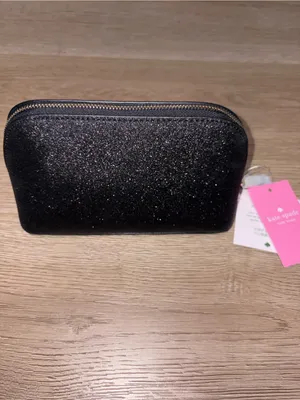 Kate Spade Glitter Fabric Small Cosmetic Bag New With Tags thumbnail 6