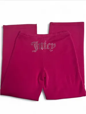 pink juicy couture rhinestone sweatpants thumbnail 2