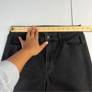 Old Navy High Rise Wow‎ Straight Leg Jeans Stretch Black Denim Size 8 thumbnail 9