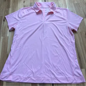 Slazenger Pink Golf Polo Shirt Women’s Size Large thumbnail 1