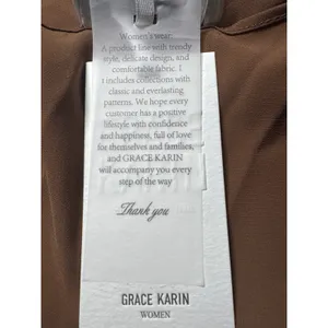 Grace Karin Brown‎ Open Front Waterfall Cardigan Sequin Cuff Brown Medium NEW thumbnail 3