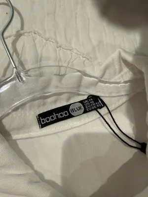 Denim Romper Boohoo thumbnail 6