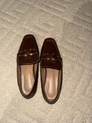 Brown Horsebit Loafers Square Toe Flats Ferragamo Inspired thumbnail 3