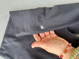 Black Fabletics Leggings Ruched Side Legs thumbnail 3