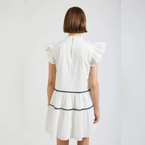 En Saison Aliza Tiered Babydoll Mini Dress in White Size Small NWT thumbnail 9