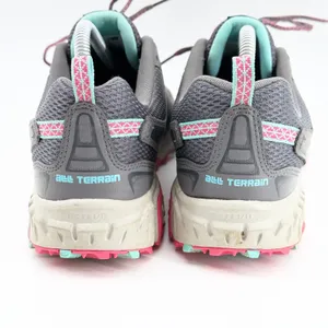 New Balance 412 v3 Womens Trail Running Shoes Grey Pink Teal WTE412H3 Size 9.5 D thumbnail 5