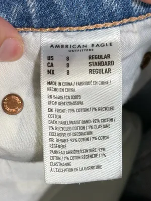 American Eagle Highest Rise Baggy Straight Jeans thumbnail 6