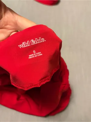 Women's Scarf Tube Top - Wild Fable Brand Target, Red, Small, Tank Top W/ Tie thumbnail 9