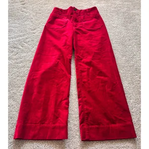 Maeve Colette velvet crop pants thumbnail 2