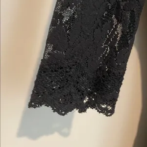 Victoria's Secret vintage Y2K Black Lace mini bodycon dress thumbnail 6