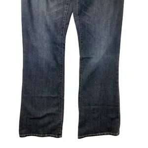 Indigo Blue Secret Fit Belly‎ Maternity Bootcut Jeans Dark Wash Large Long 97173 thumbnail 5