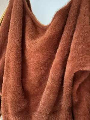American Threads Brown Off Shoulder Sweater thumbnail 5