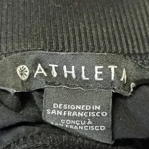 Athleta Women's Black High Waist Straight Leg Athletic Trousers Pants Size 6 thumbnail 4