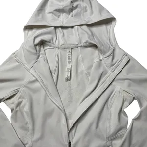 Lululemon White Hooded Full Zip Athletic Jacket Size 8 Dash into Dusk thumbnail 8