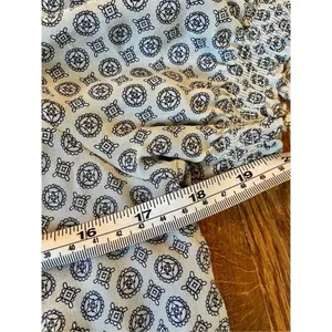 Joie silk medallion smocked puff sleeve top xs thumbnail 8